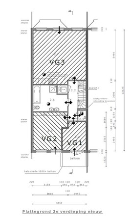 Floorplan - Nassau Dillenburgstraat, 2596 AE The Hague